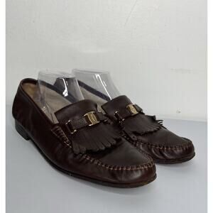 Salvatore Ferragamo Brown Leather Loafers